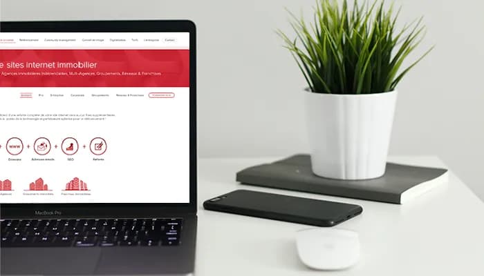 Conception site web immobilier IWS